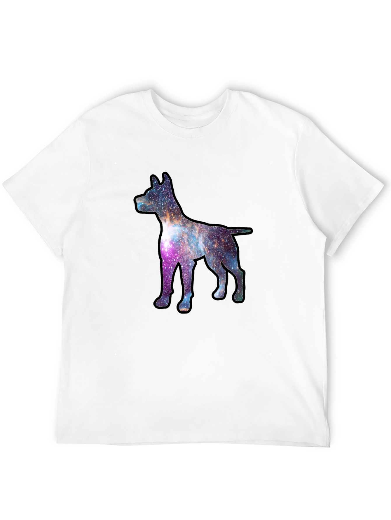 Galaxy Dog Graphic Tee - Black
