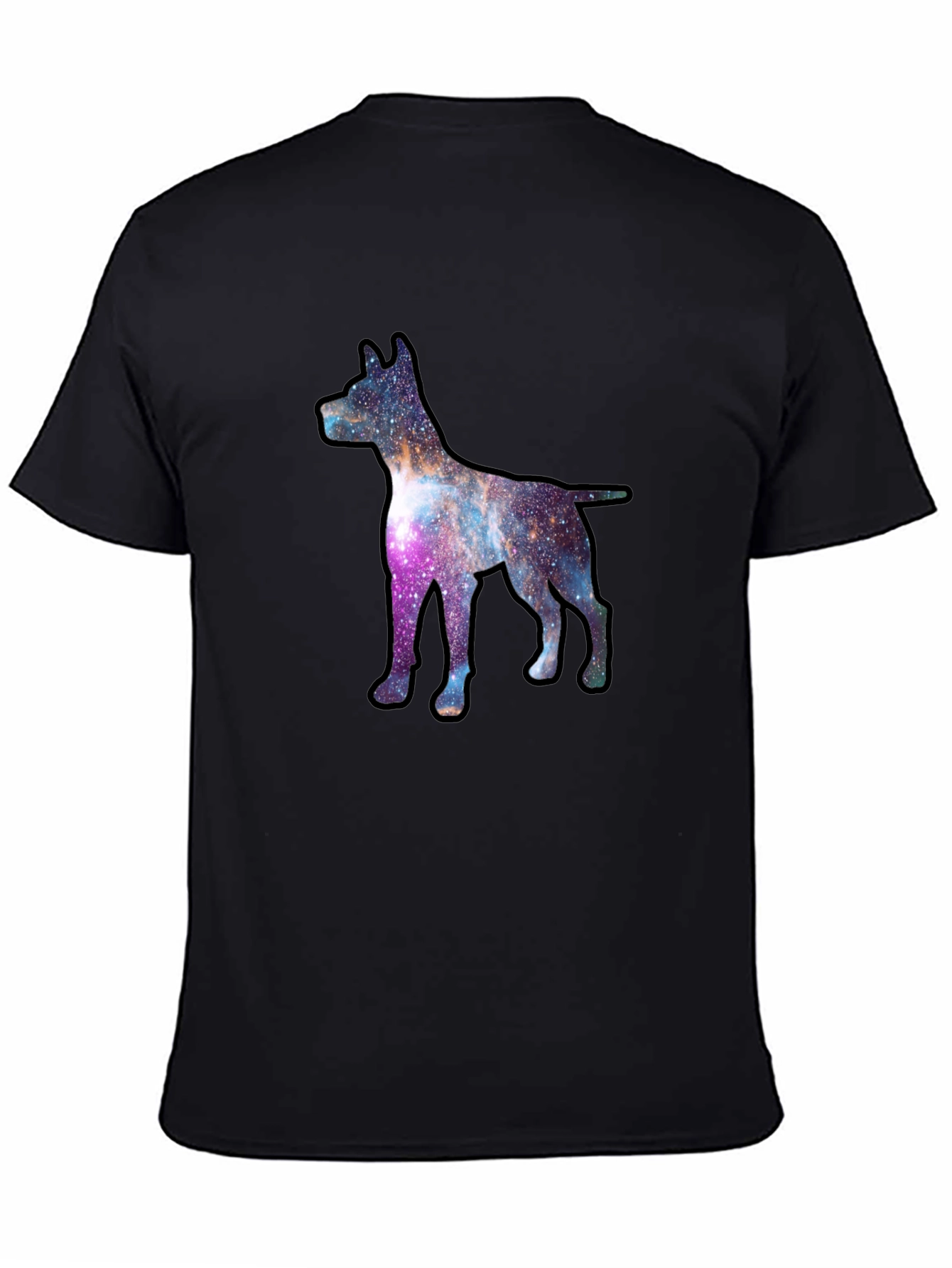 Galaxy Dog Graphic Tee - Black