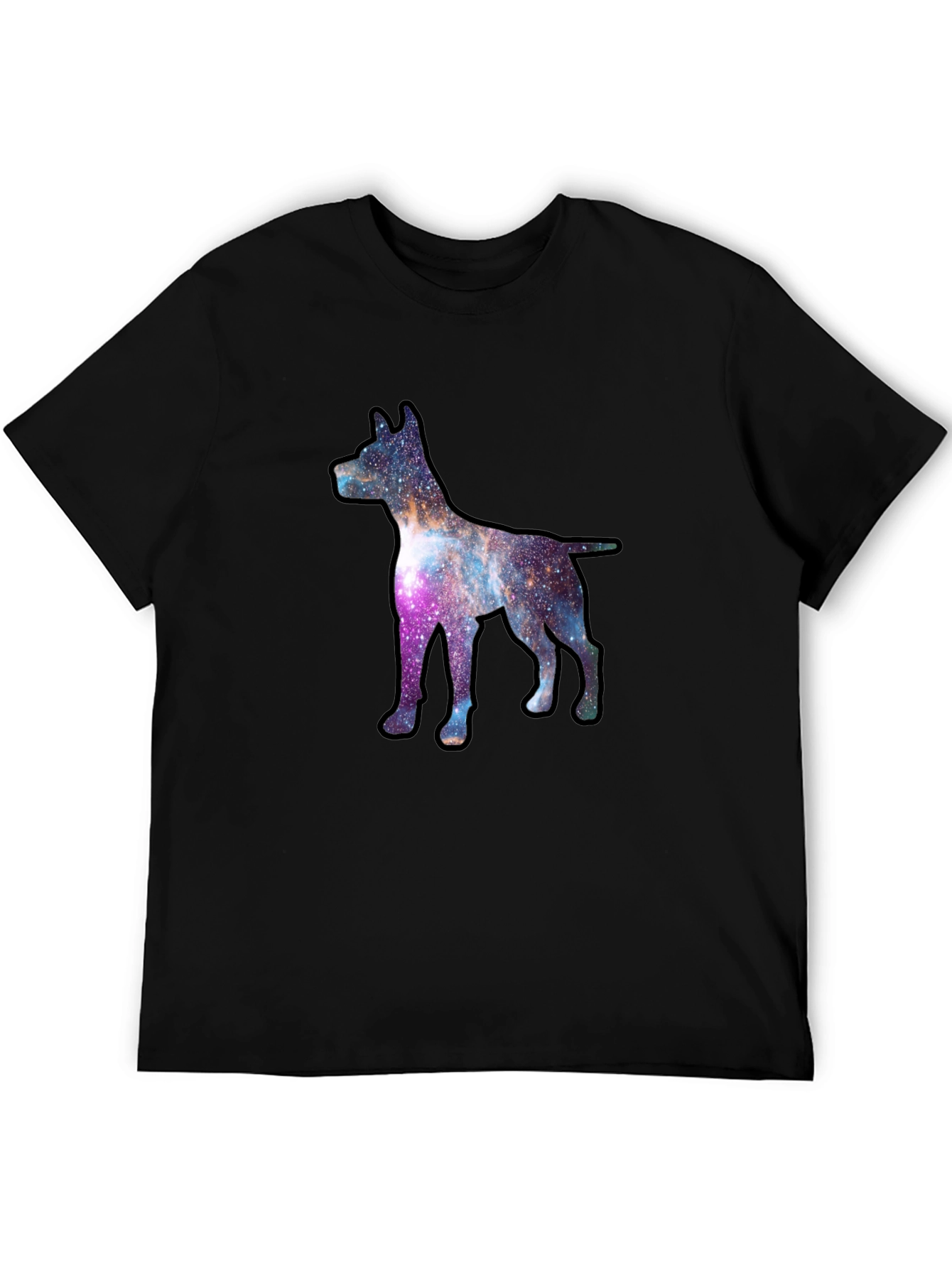 Galaxy Dog Graphic Tee - Black