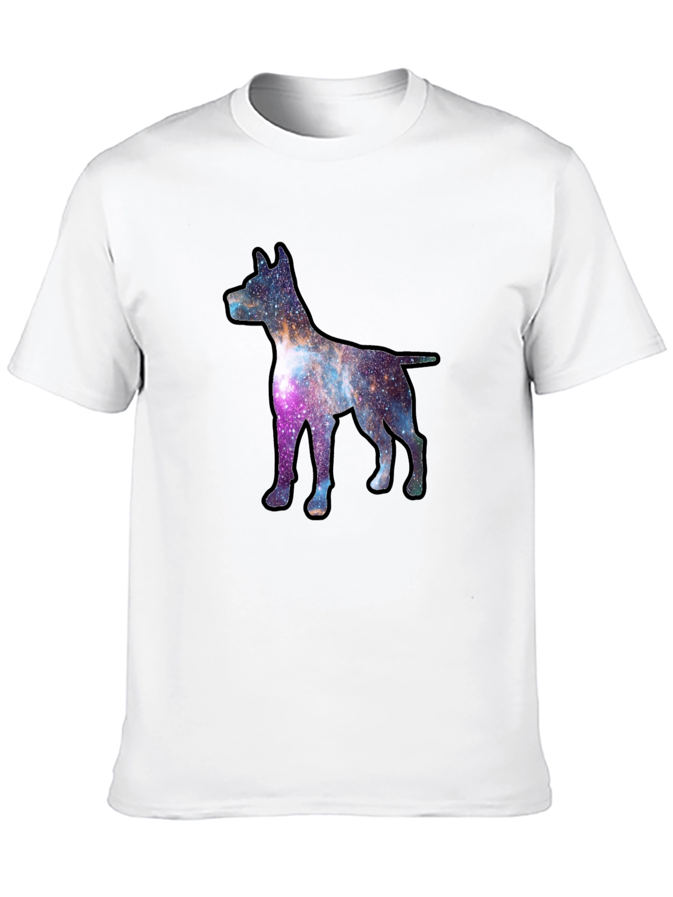 Galaxy Dog Graphic Tee - Black