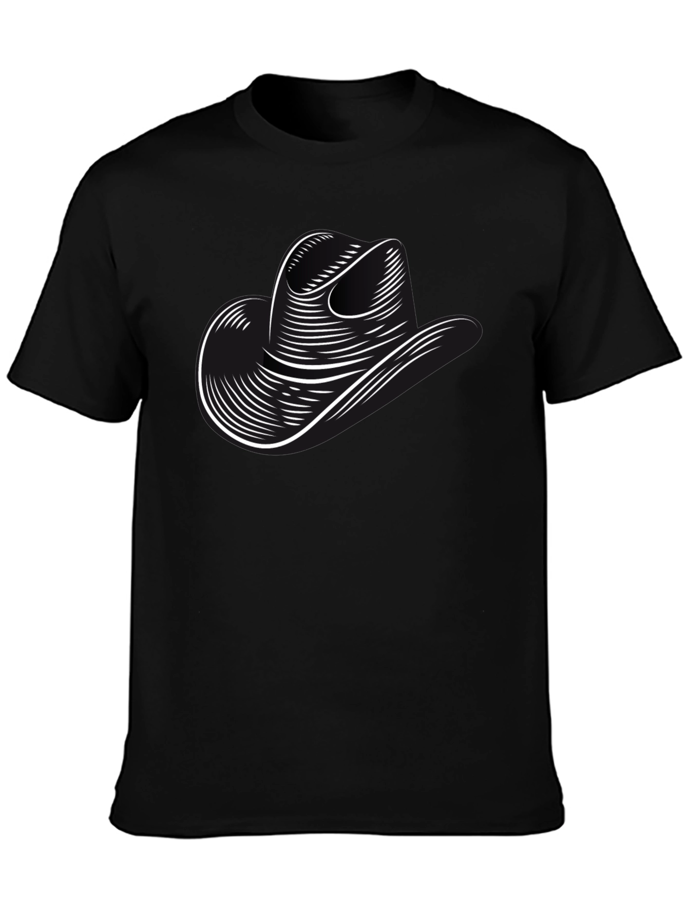 Cowboy Hat Graphic Tee - Classic Western Style