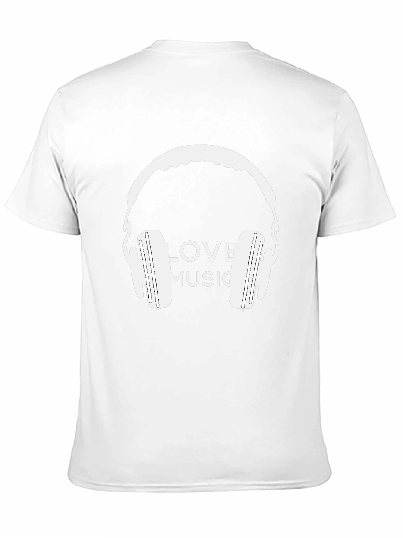 Love Music Headphones Graphic T-Shirt