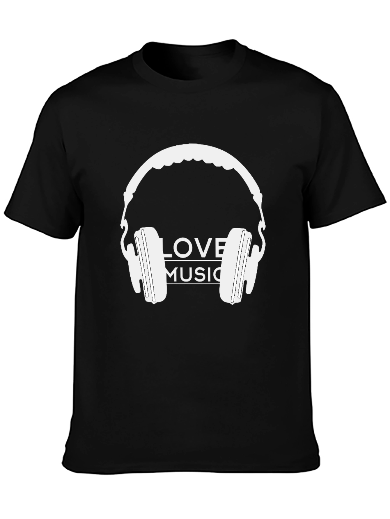 Love Music Headphones Graphic T-Shirt