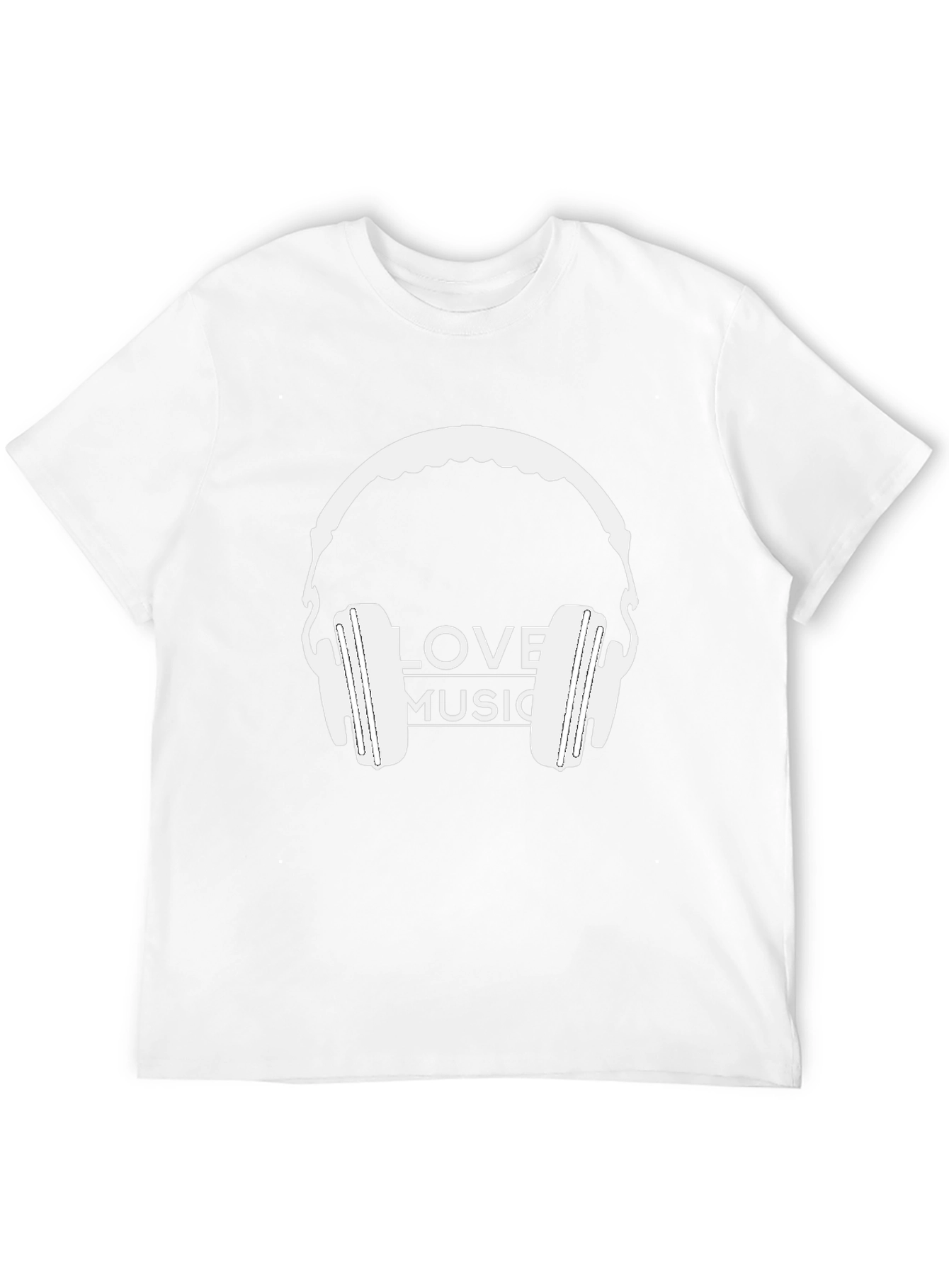 Love Music Headphones Graphic T-Shirt