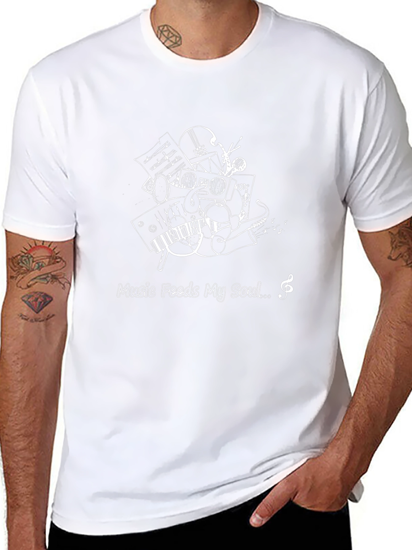 Music Feeds My Soul Graphic Tee