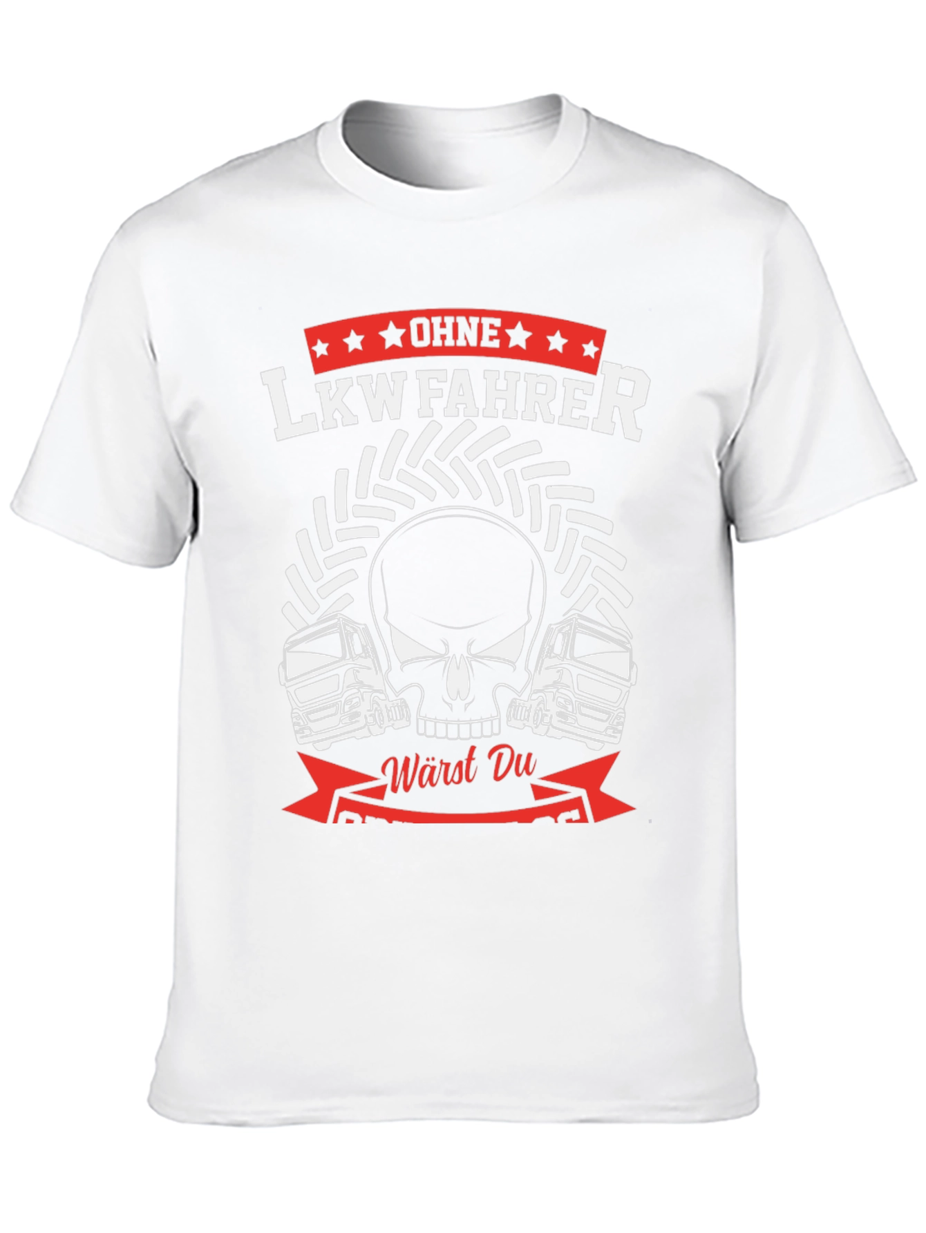 Trucker Skull Graphic Tee