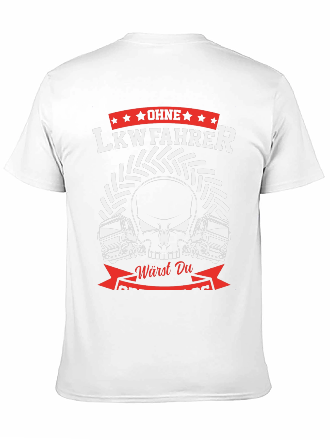 Trucker Skull Graphic Tee