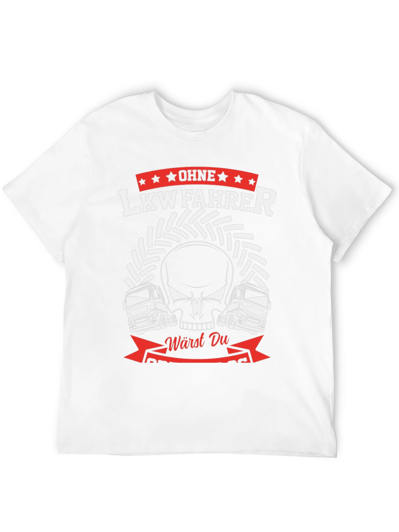 Trucker Skull Graphic Tee