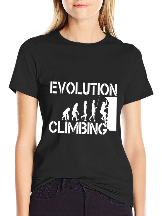 Evolution Climbing T-Shirt - Black Graphic Tee
