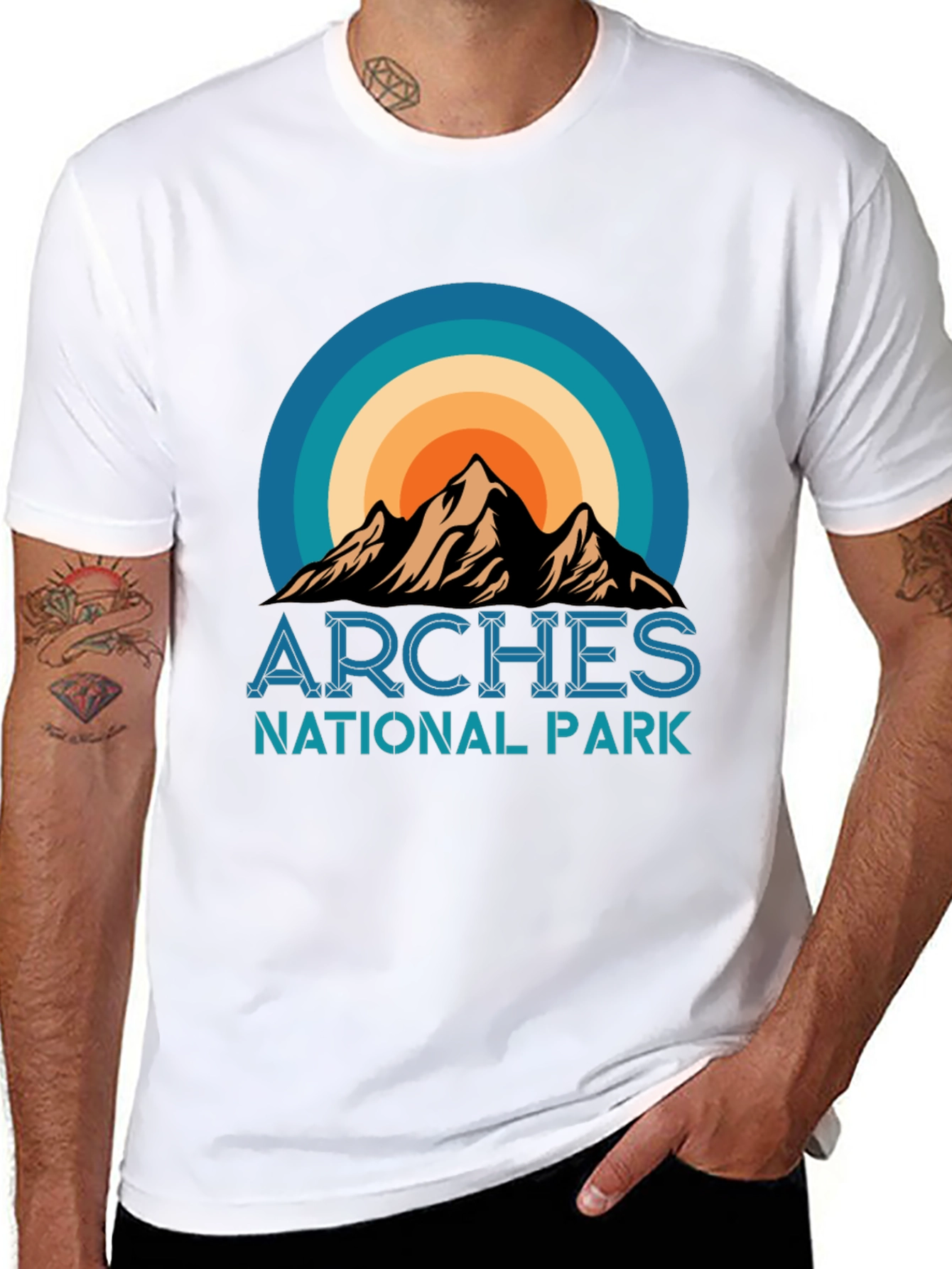 Arches National Park Graphic Tee - Retro Style
