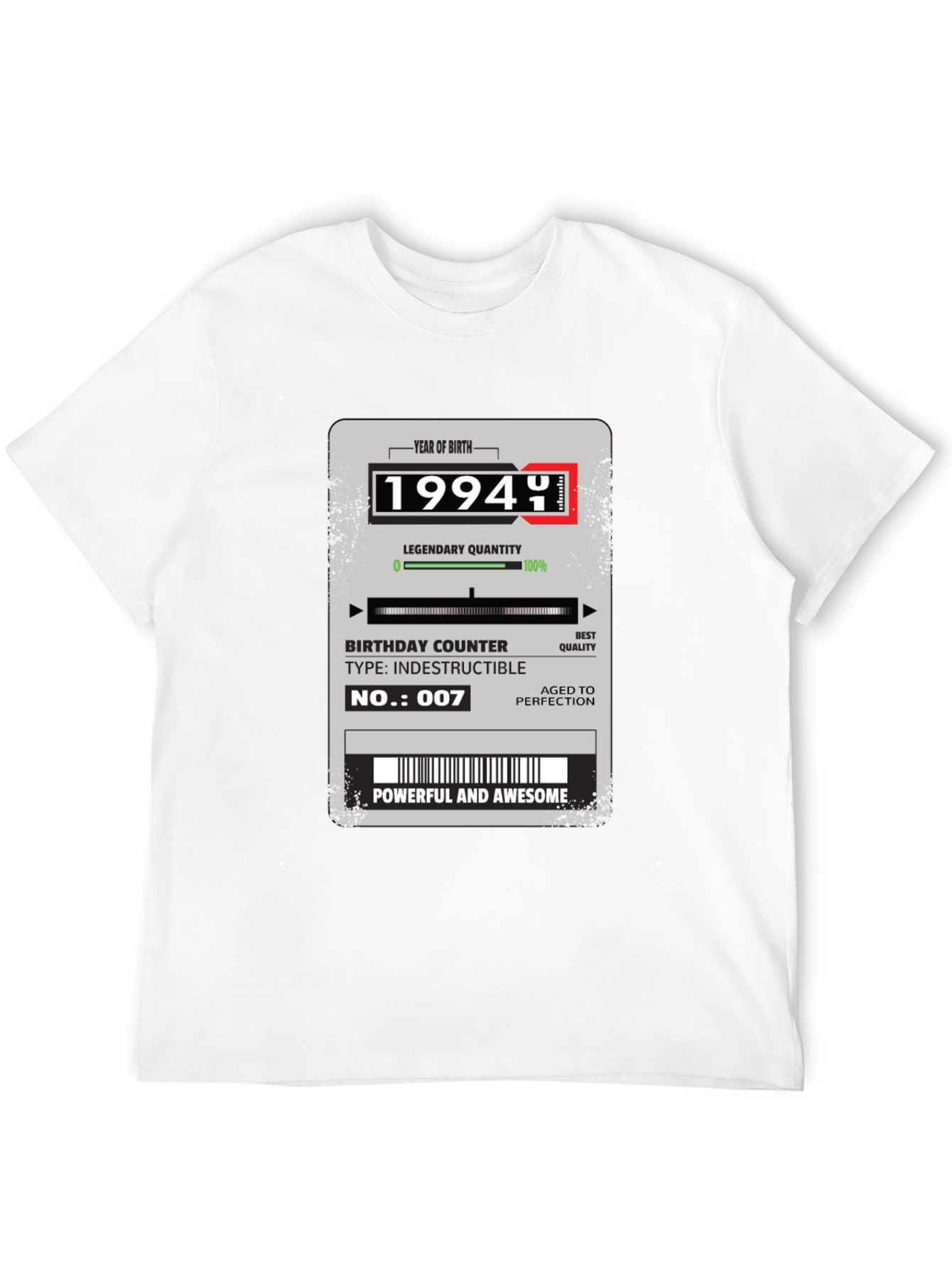 1994 Birthday Year T-Shirt: Aged to Perfection