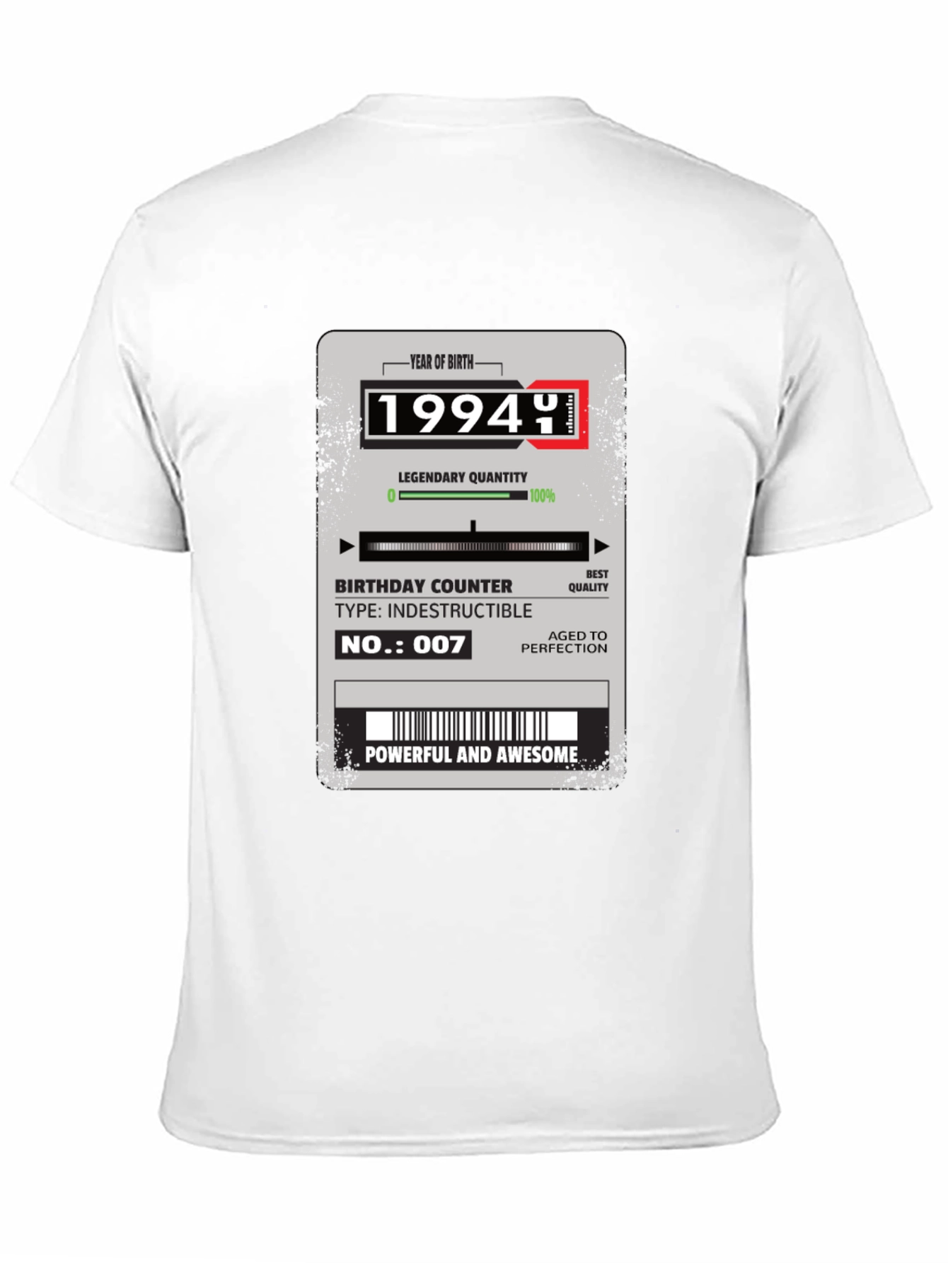 1994 Birthday Year T-Shirt: Aged to Perfection