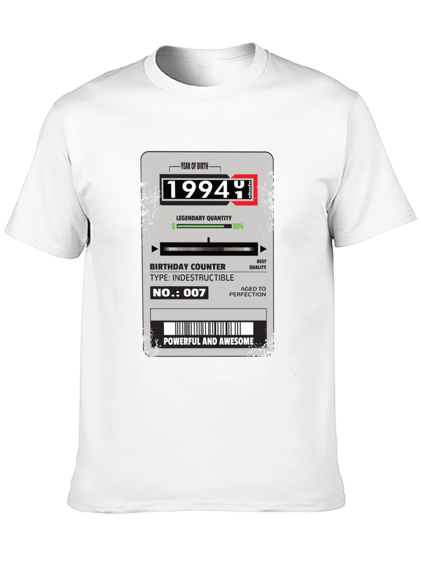 1994 Birthday Year T-Shirt: Aged to Perfection