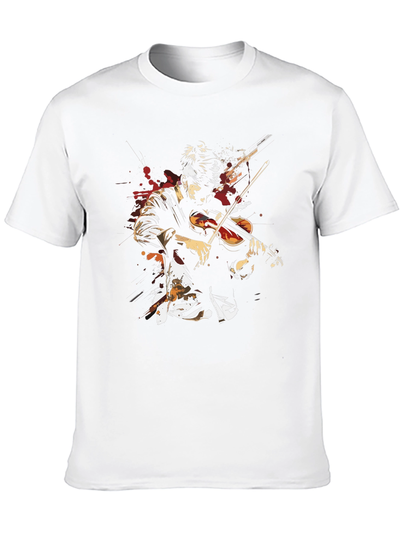 Violinist Graphic Tee - Artistic Music Lovers Shirt