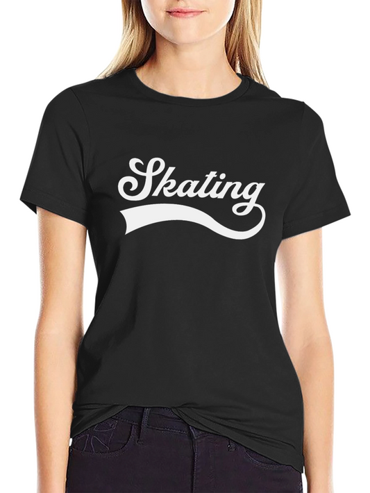 Skating Graphic Tee - Cool & Casual Black T-Shirt