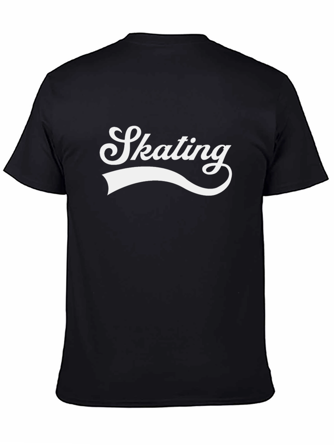 Skating Graphic Tee - Cool & Casual Black T-Shirt