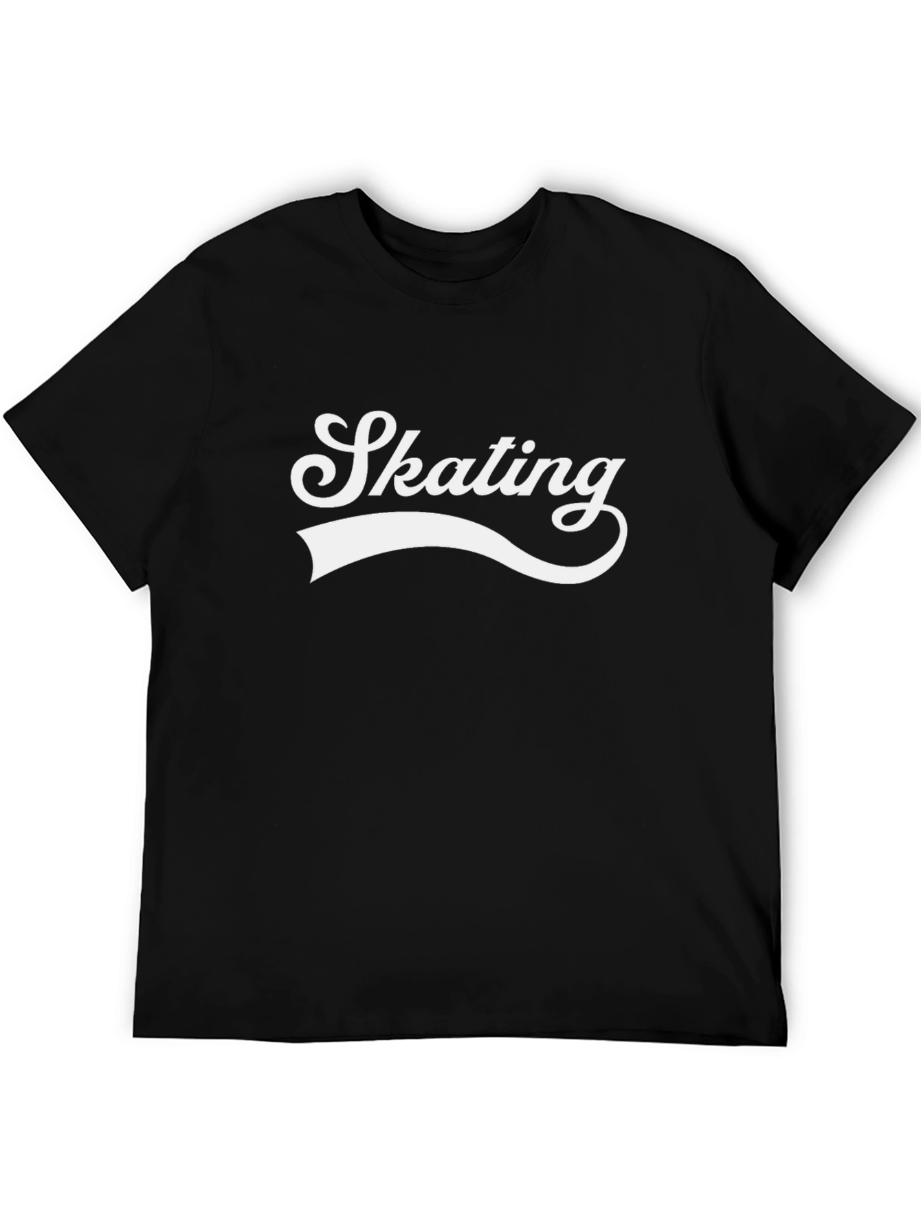 Skating Graphic Tee - Cool & Casual Black T-Shirt
