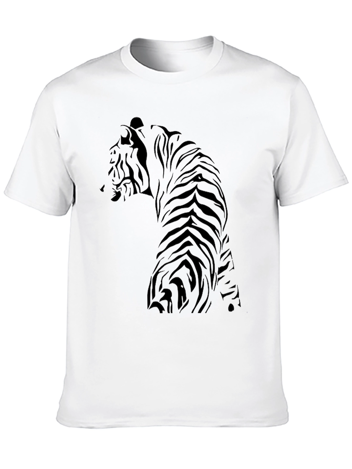 Tiger Graphic Black T-Shirt - Mens Fashion