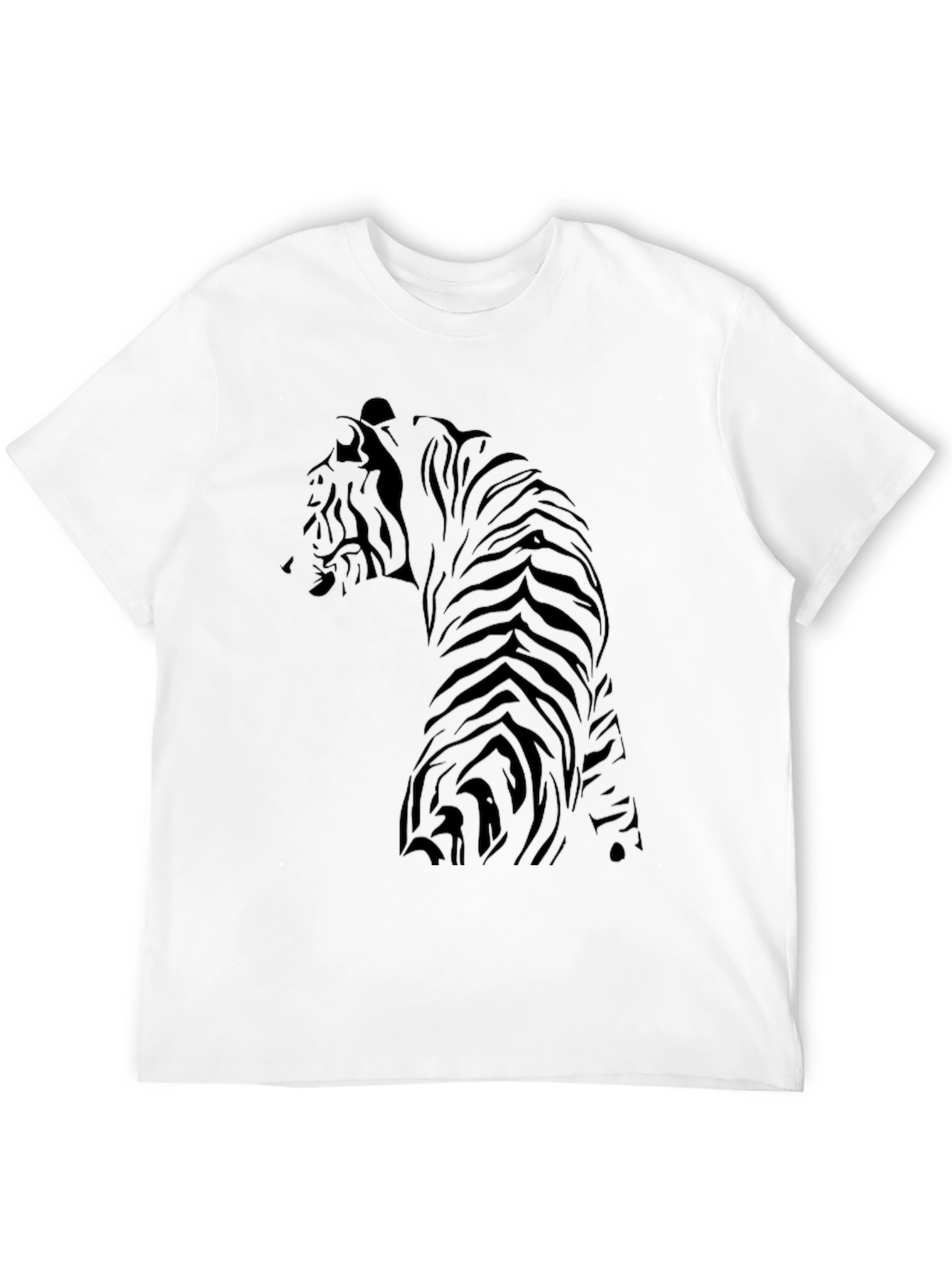 Tiger Graphic Black T-Shirt - Mens Fashion