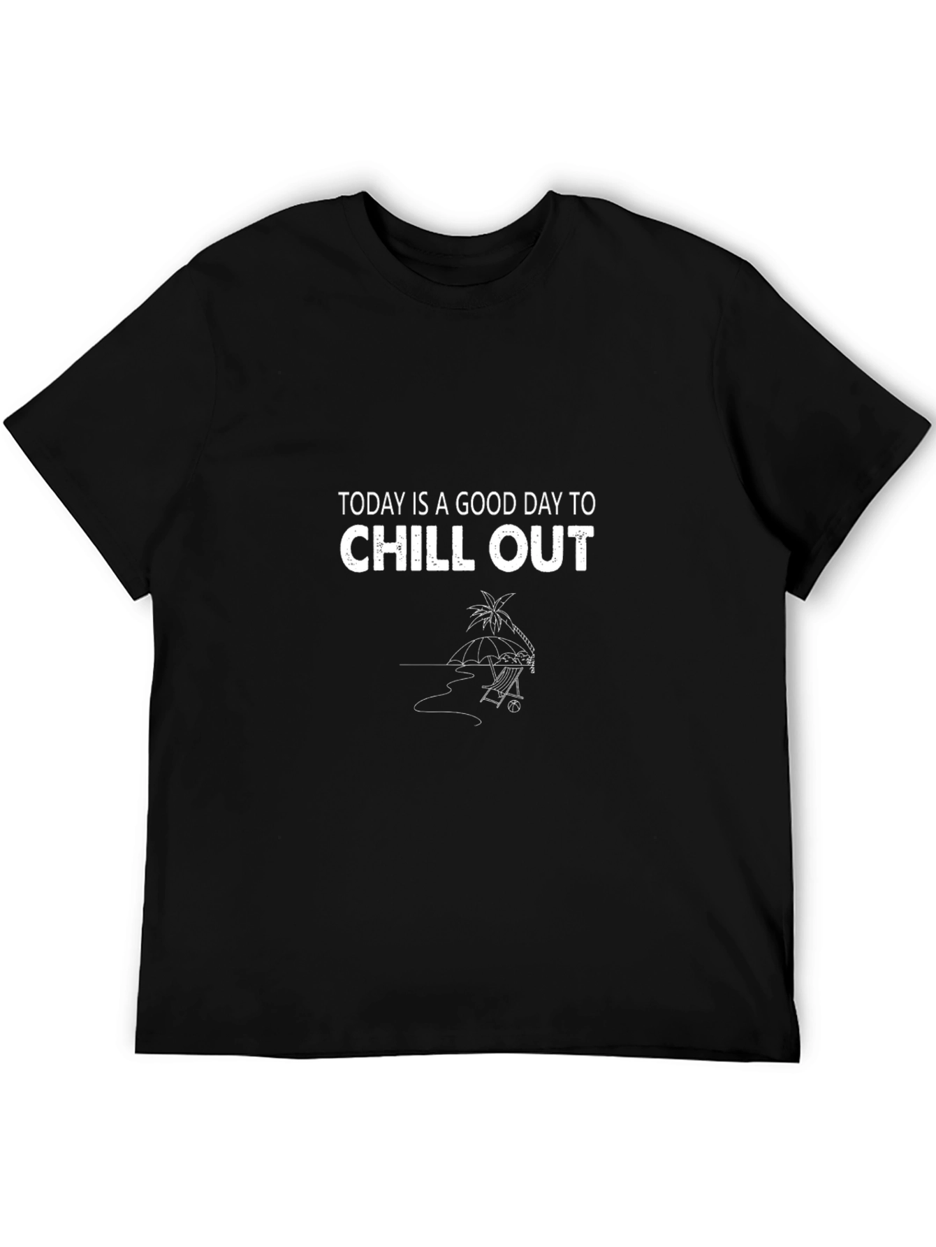 Chill Out T-Shirt - Black Relaxed Fit