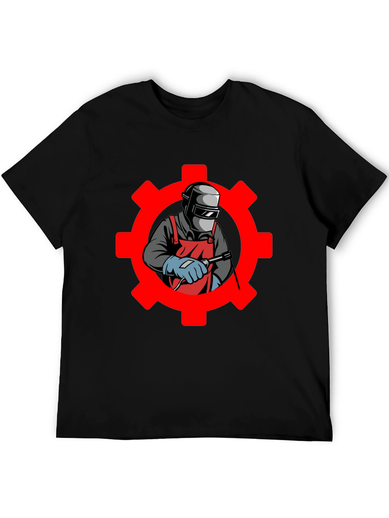 Welder Gear Graphic T-Shirt - Black Cotton Tee