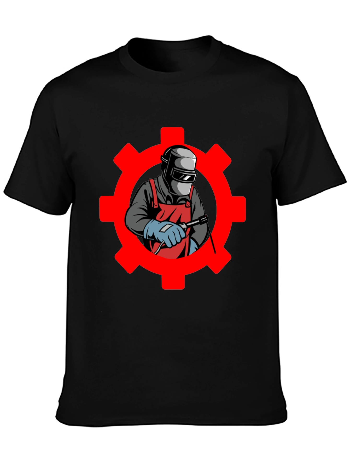 Welder Gear Graphic T-Shirt - Black Cotton Tee