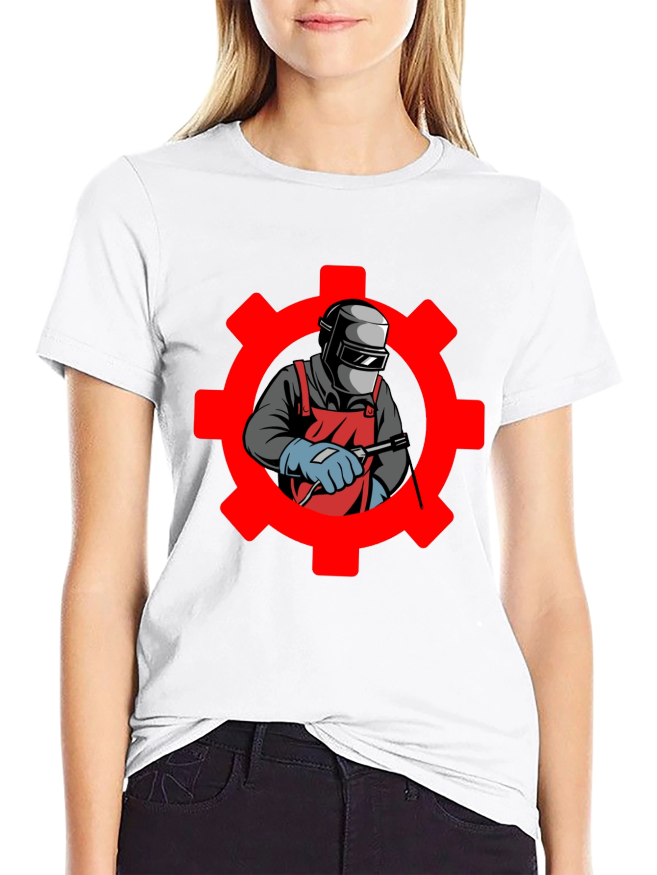 Welder Gear Graphic T-Shirt - Black Cotton Tee