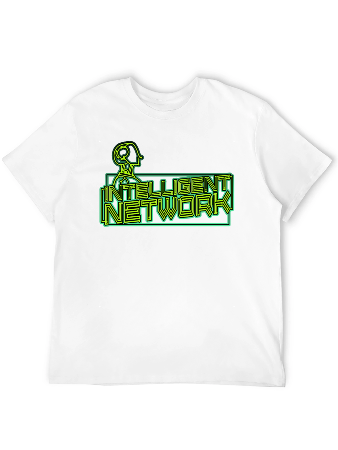 Intelligent Network T-Shirt - Retro Sci-Fi Design