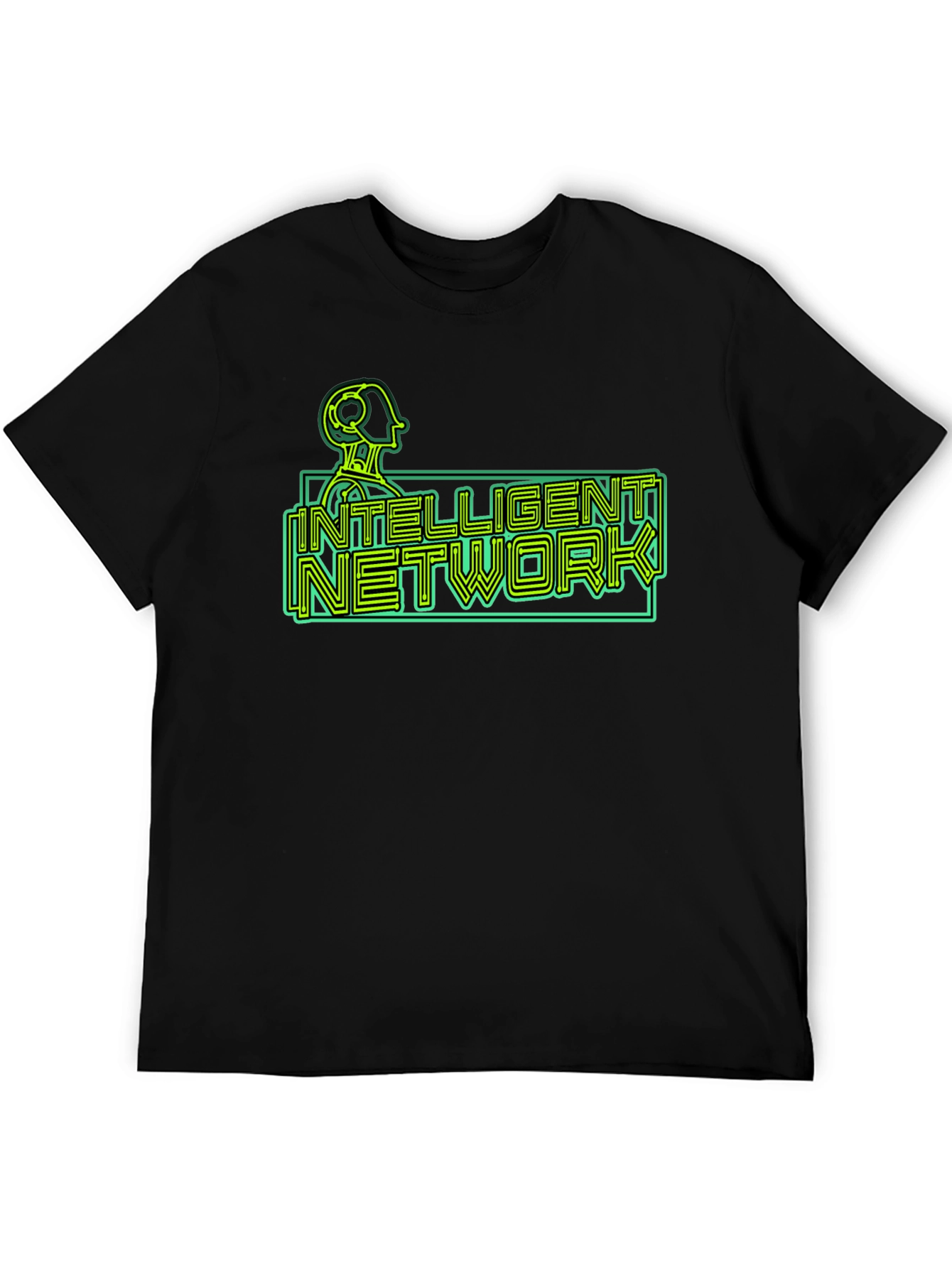 Intelligent Network T-Shirt - Retro Sci-Fi Design