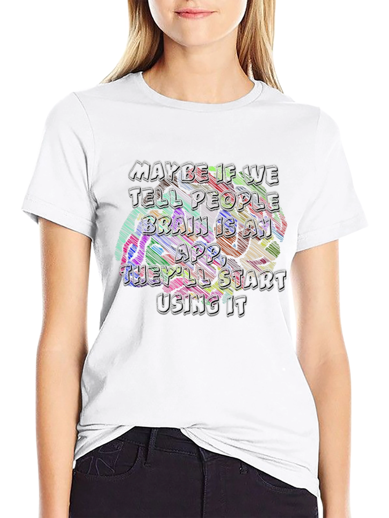 Brain App T-Shirt - Funny Graphic Tee