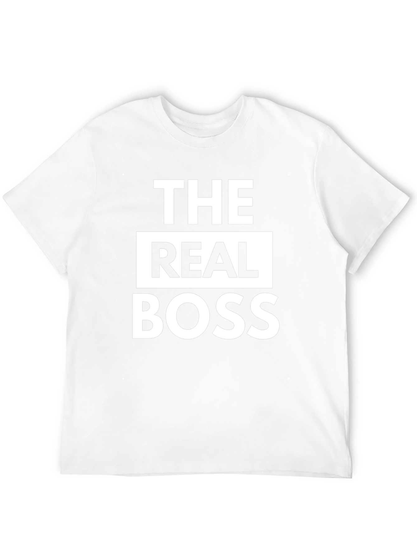 The Real Boss Graphic Tee - Black Cotton T-Shirt