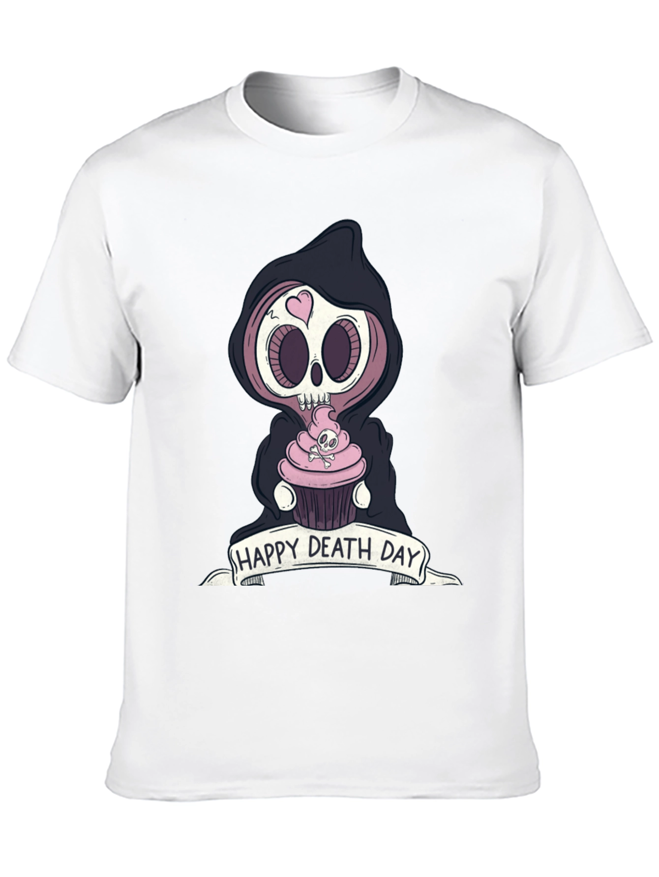 Happy Death Day Graphic Tee - Grim Reaper Cupcake