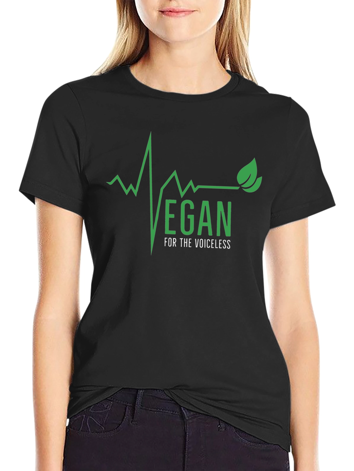 Vegan Heartbeat T-Shirt - For the Voiceless Tee