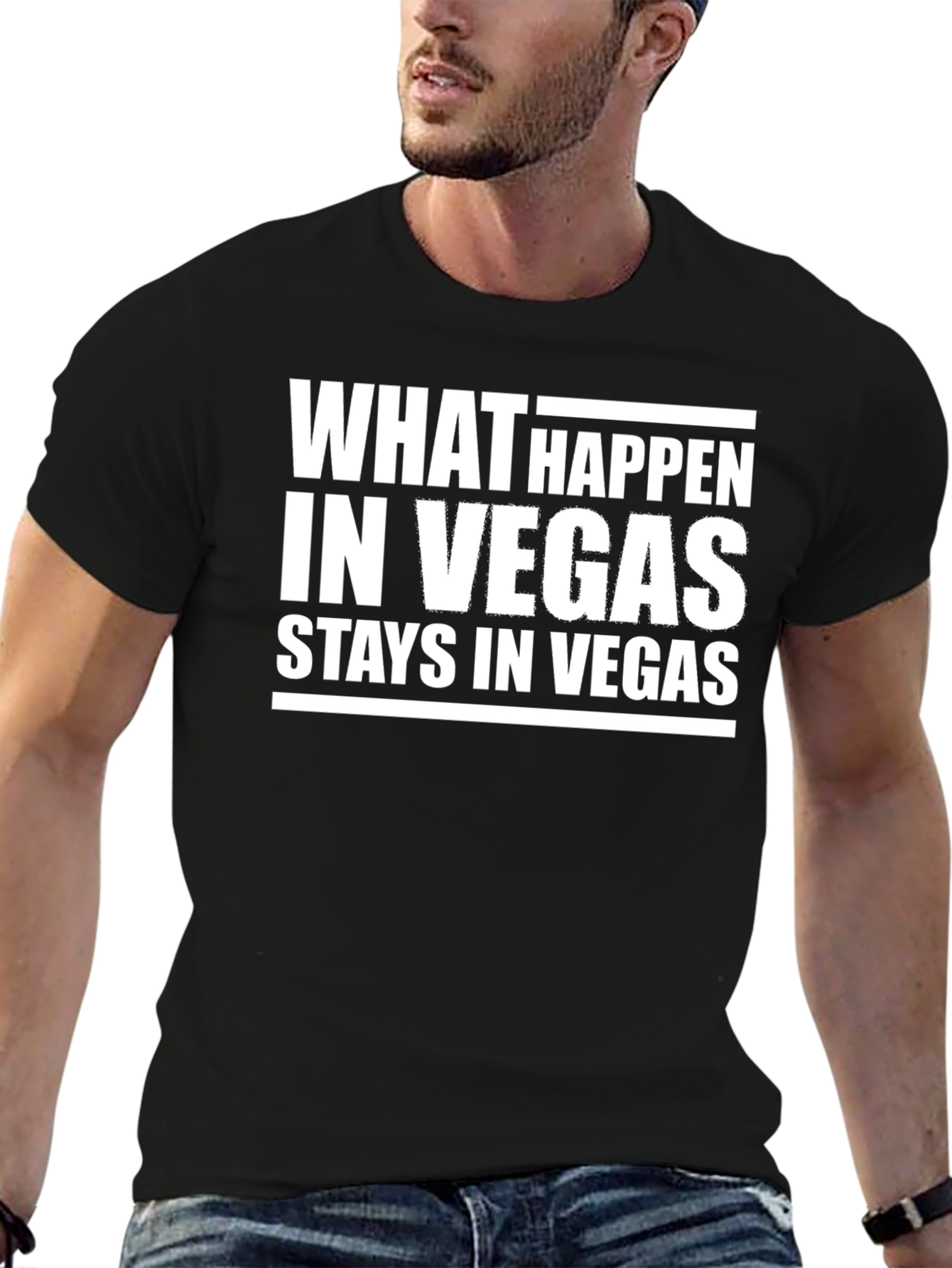 Vegas Slogan Graphic T-Shirt