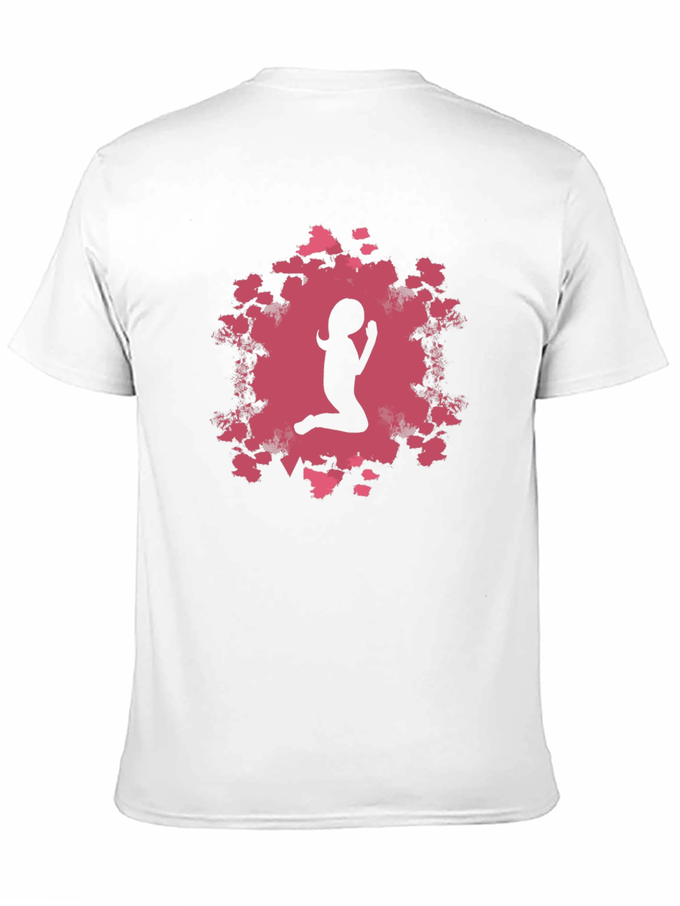 Praying Girl Black T-Shirt