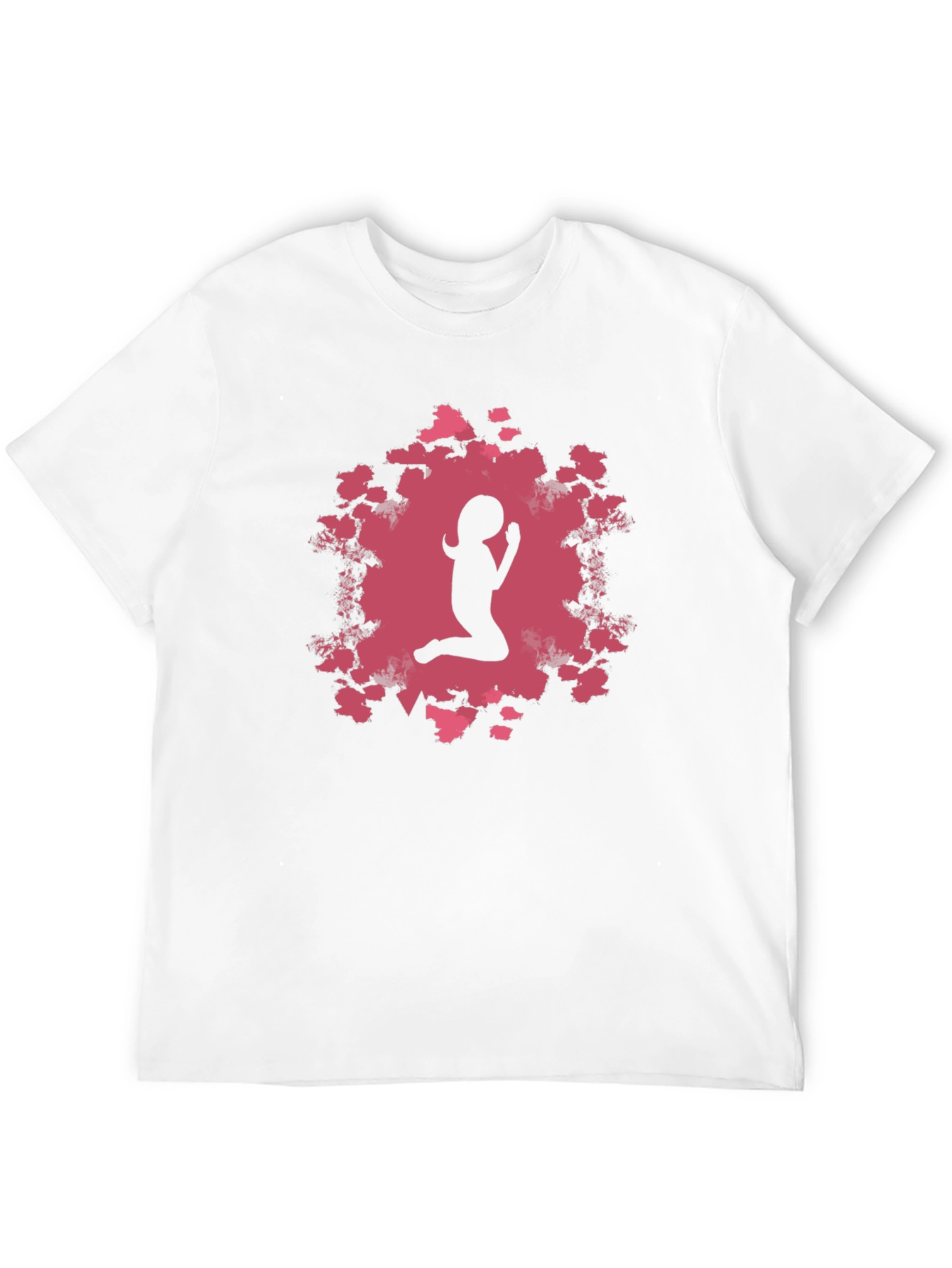 Praying Girl Black T-Shirt