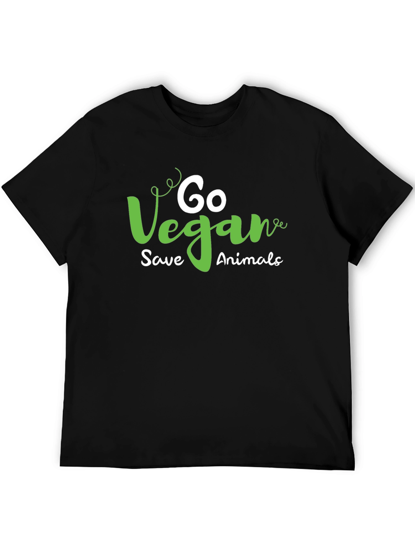 Go Vegan Save Animals Graphic T-Shirt