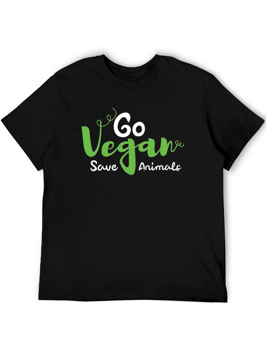 Go Vegan Save Animals Graphic T-Shirt