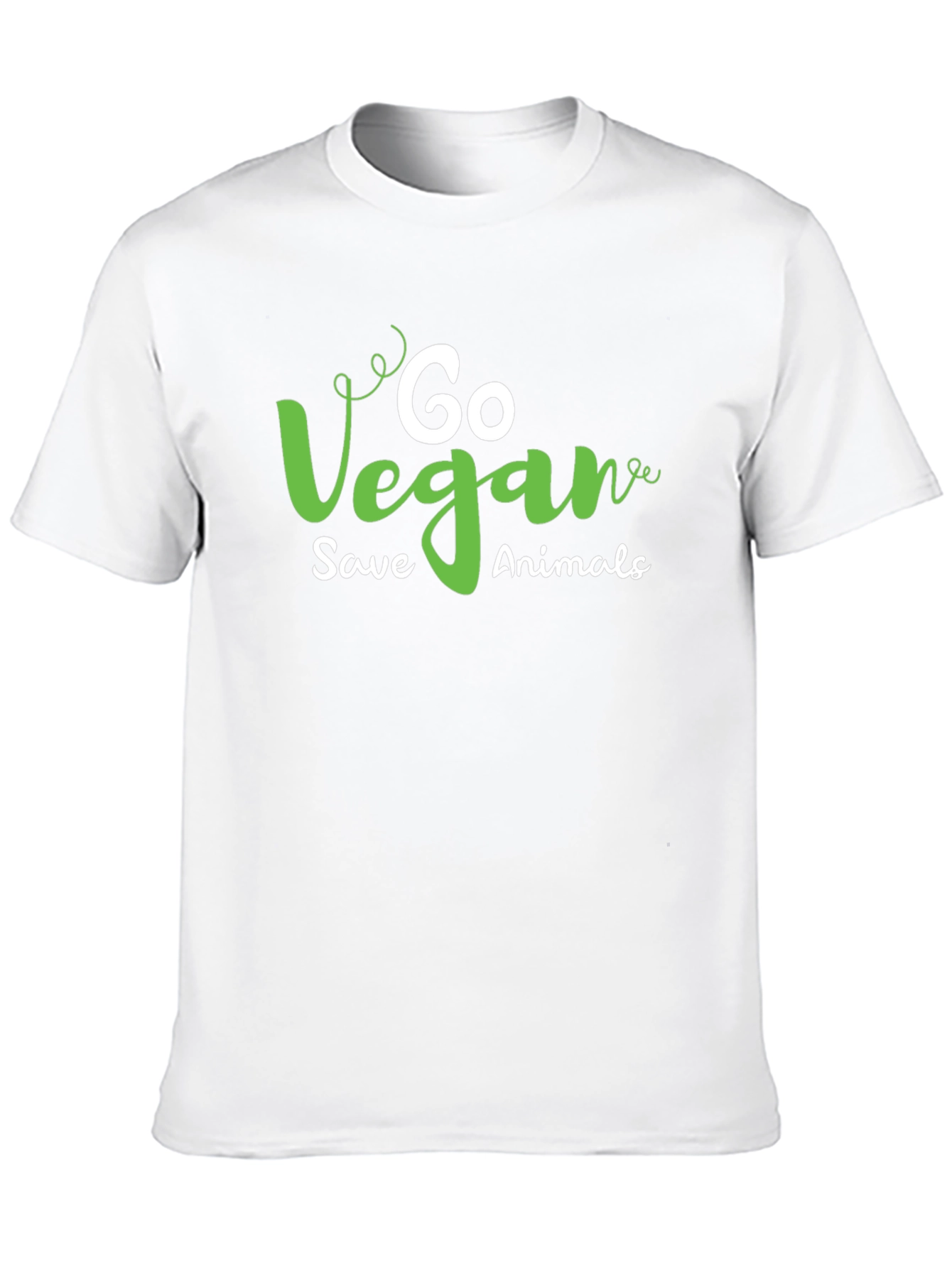 Go Vegan Save Animals Graphic T-Shirt