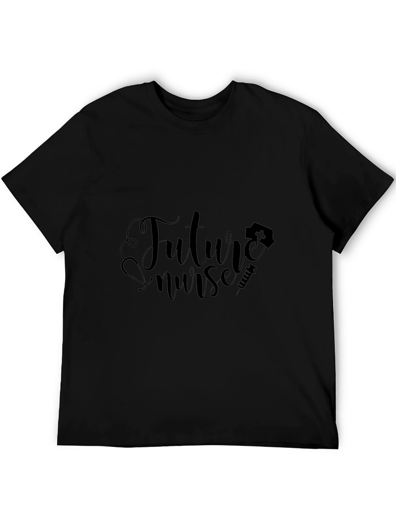 Future Nurse Graphic T-Shirt - Black