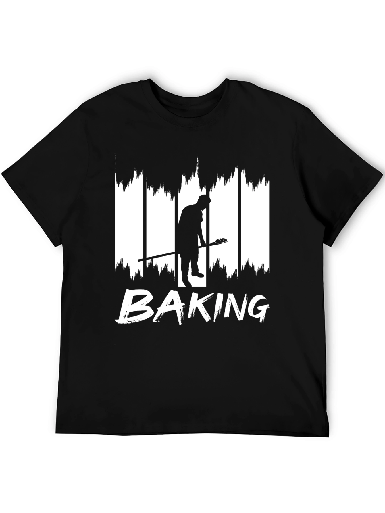 Baking Silhouette Graphic T-Shirt - Black