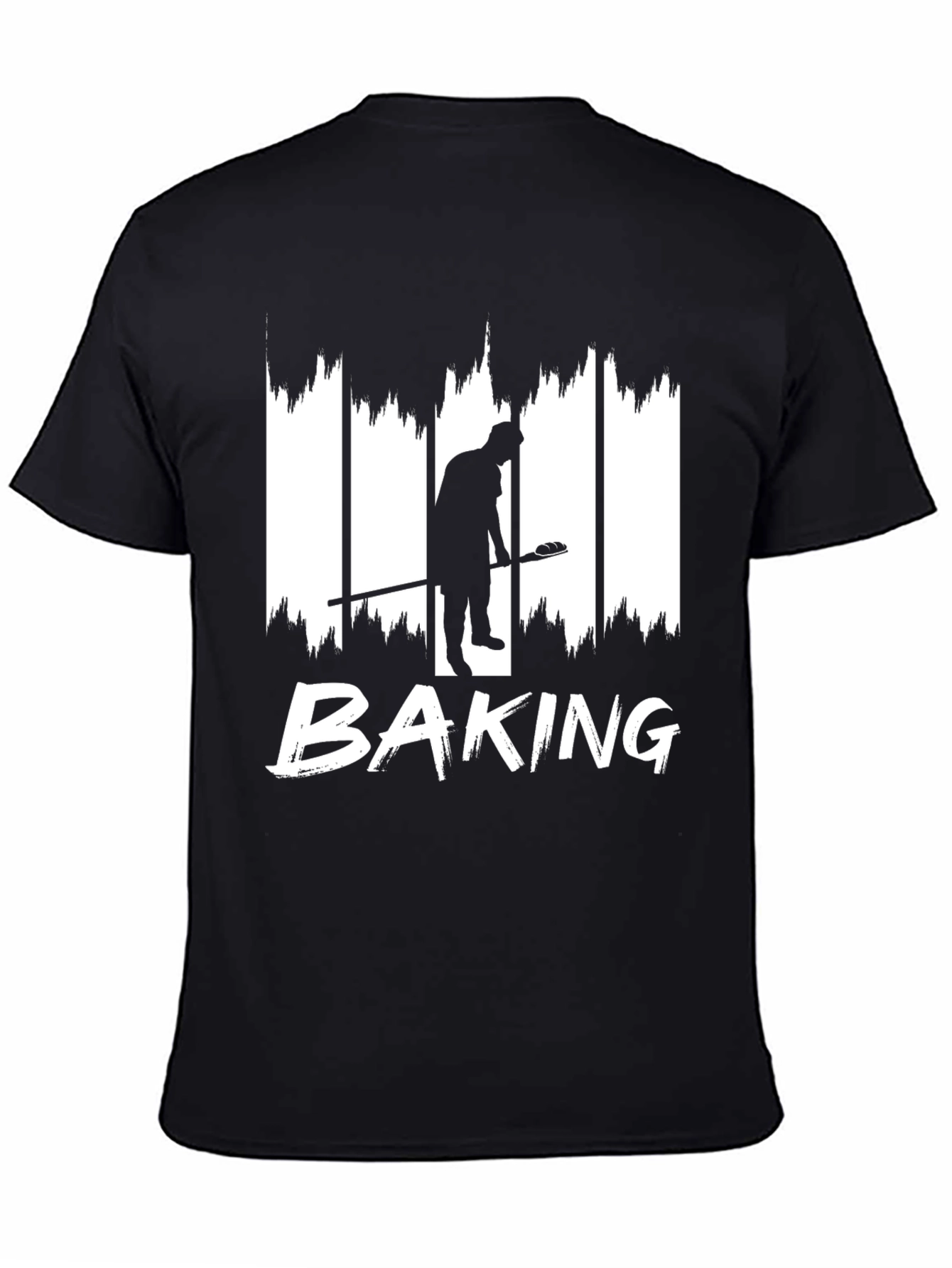 Baking Silhouette Graphic T-Shirt - Black