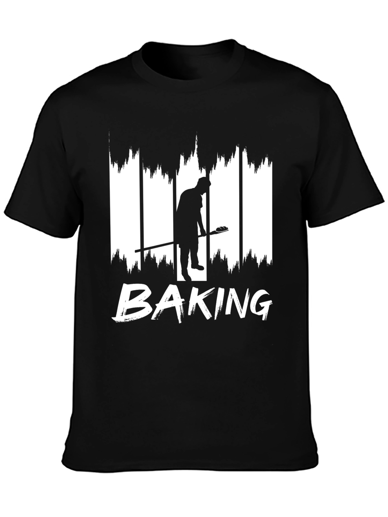 Baking Silhouette Graphic T-Shirt - Black