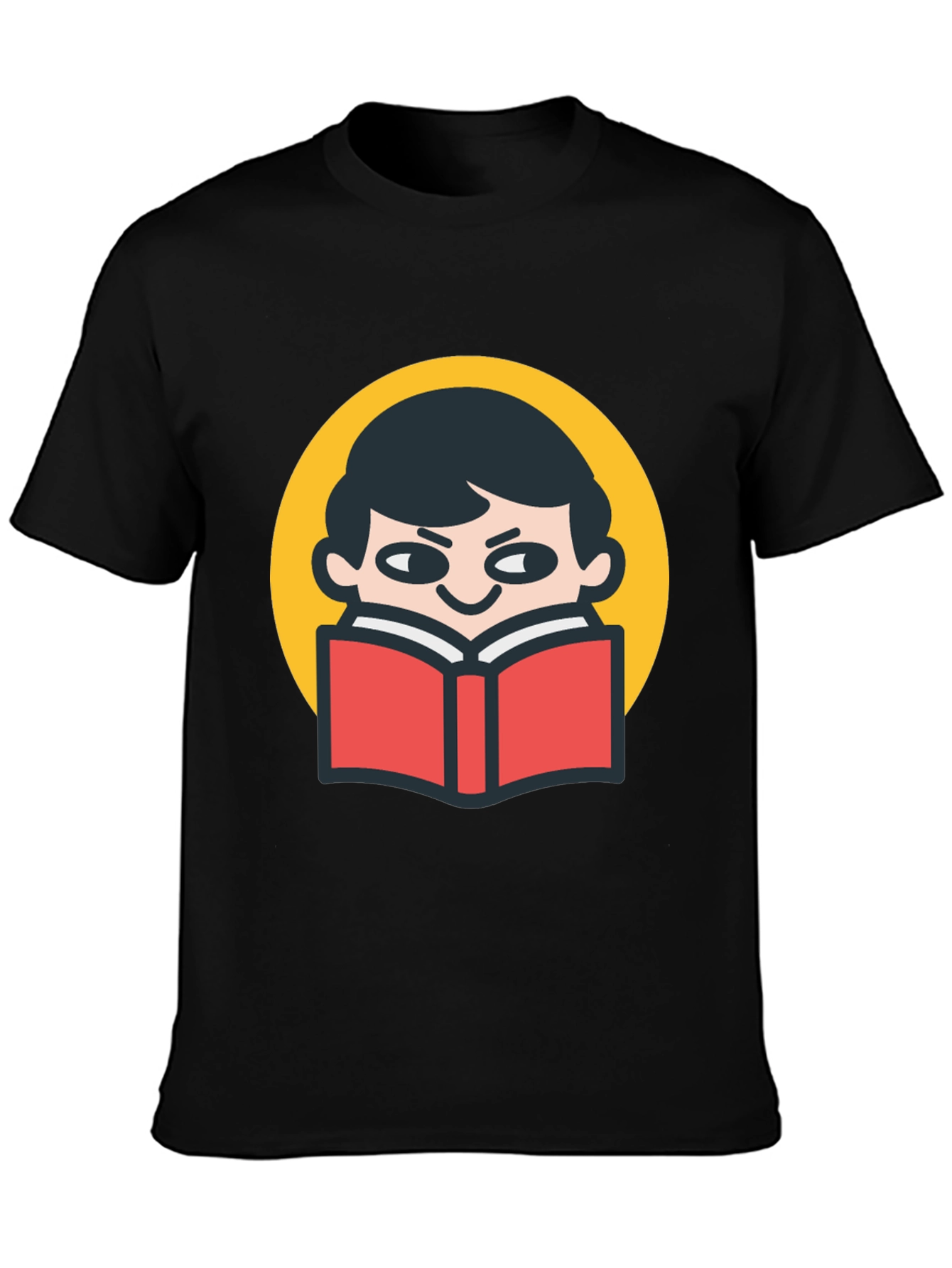 Reader Graphic T-Shirt - Black Cotton Tee