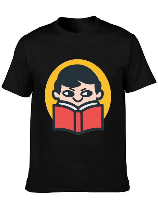 Reader Graphic T-Shirt - Black Cotton Tee