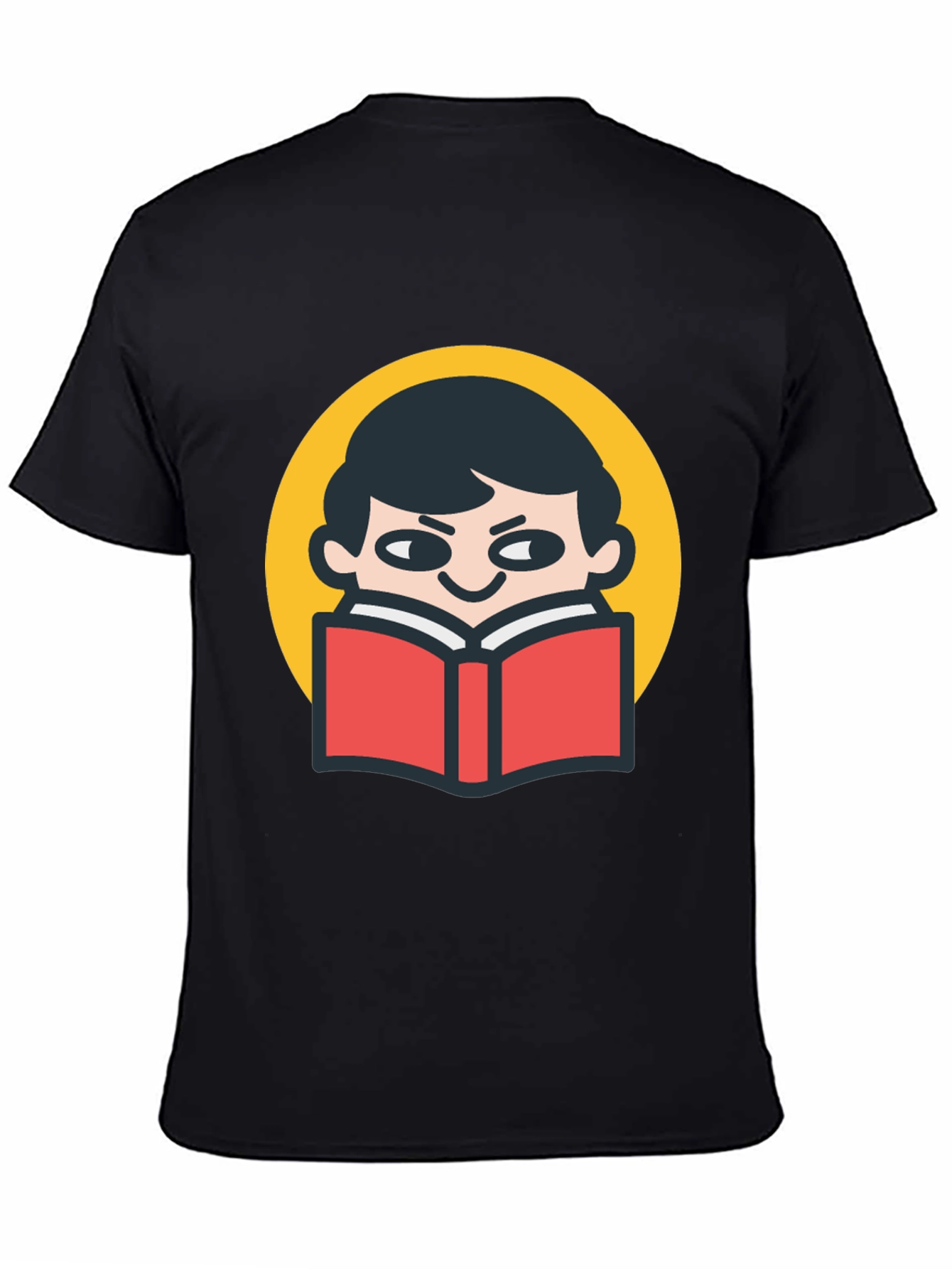 Reader Graphic T-Shirt - Black Cotton Tee