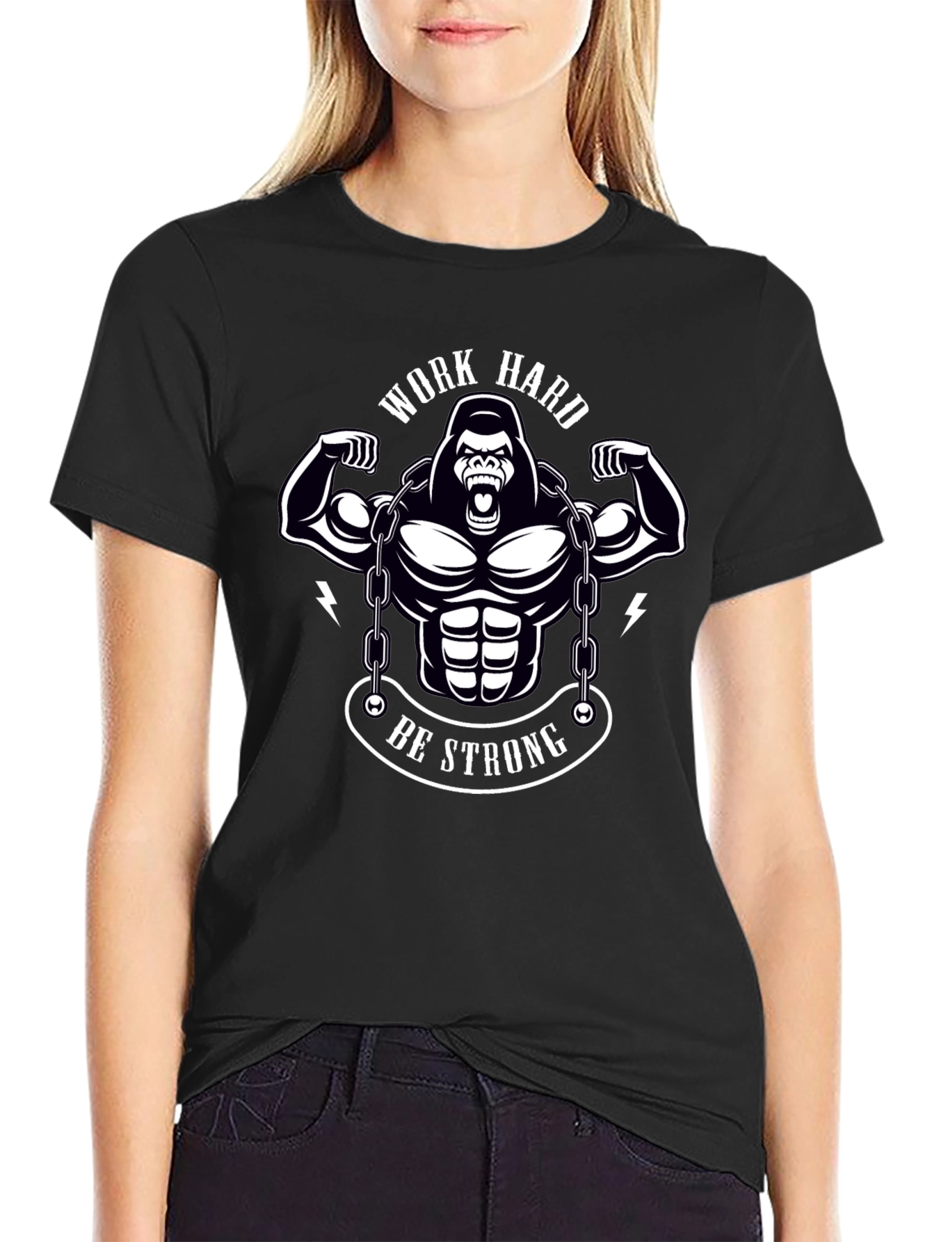 Work Hard Be Strong Graphic Tee