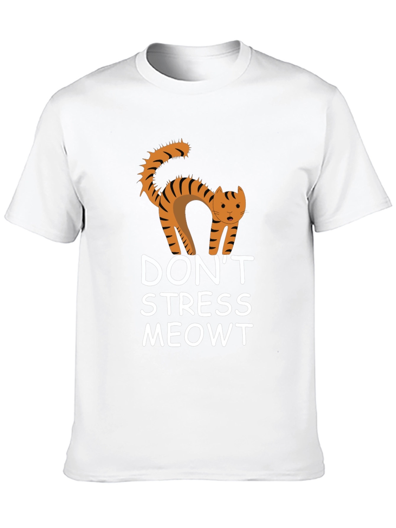 Dont Stress Meowt Black Graphic Tee