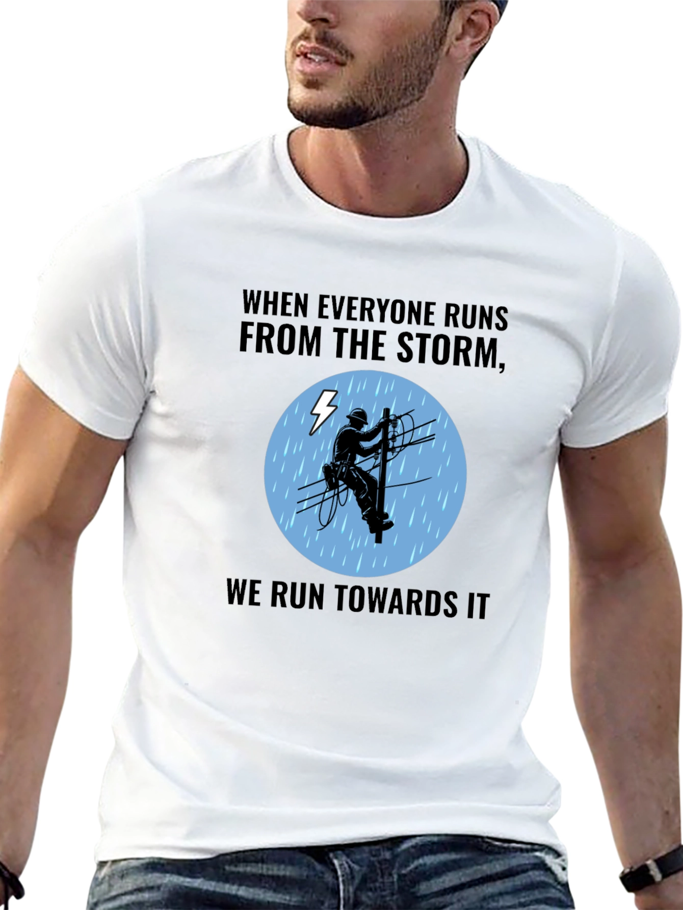 Lineman Storm T-Shirt - Power Worker