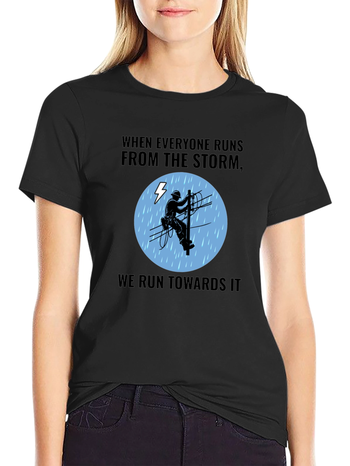 Lineman Storm T-Shirt - Power Worker
